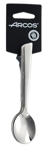 Arcos Serie Toscana - Kaffeelöffel Set (6 löffel) - Monoblock aus einem Stück Edelstahl 18/10 und 140 mm Farbe Silber von Arcos