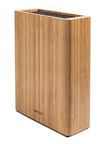 Arcos Messerblock - Universal Block zu Messer bis 25 cm - Gemacht aus Bamboo 280 x 215 x 90 mm - Farbe Braun von Arcos