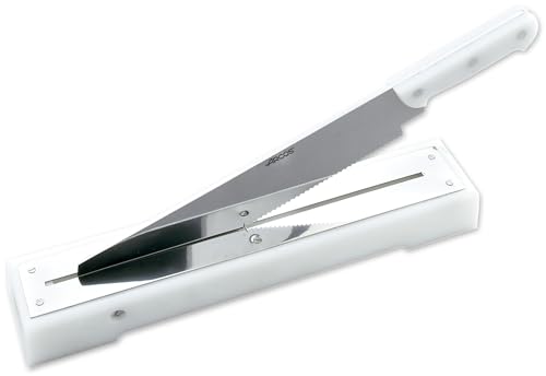 Arcos Professionelle Geräte - Brotschneidemesser - Klinge Edelstahl 440 mm - Polyethylene Farbe Weiße von Arcos