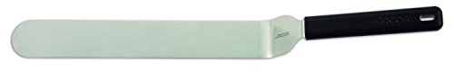 Arcos Professionelle Geräte - Küchenspatel - Edelstahl 200 mm - HandGriff Polypropylen Farbe Schwarz von Arcos