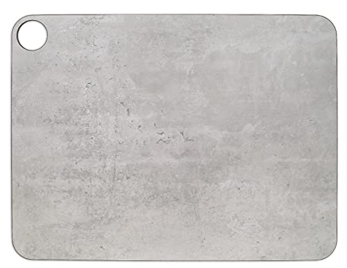 ARCOS Schneidebrett mit Loch zum Aufhängen. Glatt gestrichene Oberfläche aus Zellulosefaser und Harz. Professionelles Schneidwerkzeug. Servierbrett. Farbe Grau. 42,7 x 32,7 Cm von Arcos