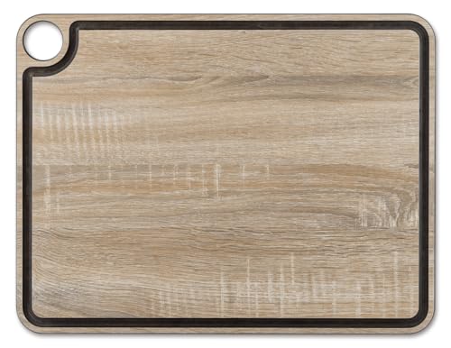 ARCOS Schneidebrett aus Harz und Zellulosefaser 430 x 330 mm - 1245 g, Ideal zum Schneiden - Braun, Serie Tablas von Arcos