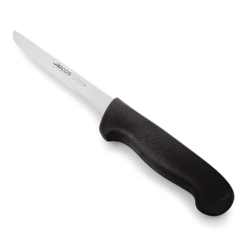 Arcos Ausbeinmesser mit Nitrum Edelstahlklinge 140 mm - Professionelles Messer zum Entbeinen von Fleisch - Ergonomischer Griff aus Polypropylen, Schwarz, Serie 2900 Arcos Ausbeinmesser mit Nitrum Edelstahlklinge 140 mm - Professionelles Messer zum Entbeinen von Fleisch - Ergonomischer Griff aus Polypropylen, Schwarz, Serie 2900 von Arcos