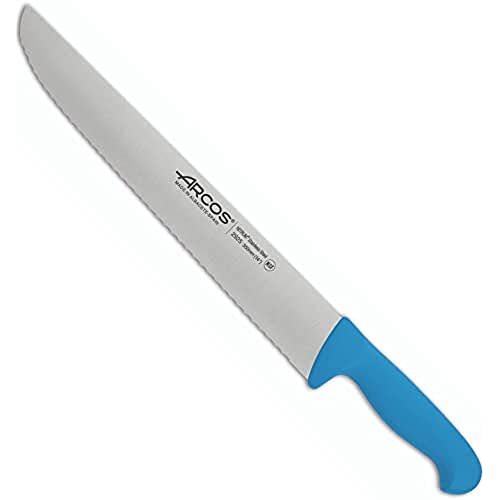 Arcos Serie 2900 - Fischhändler Messer - Klinge Nitrum Edelstahl 350 mm - HandGriff Polypropylen Farbe Blau von Arcos