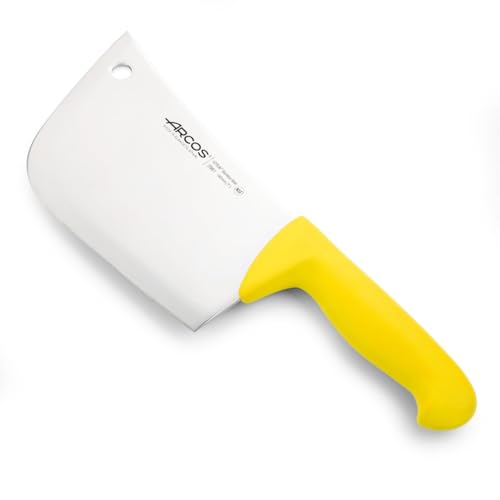 Arcos Fleischermesser aus Nitrum Edelstahl mit 19 cm Klinge - Professionelles Fleischermesser mit Ergonomischem Griff aus Polypropylen - Gelb, Serie 2900 von Arcos
