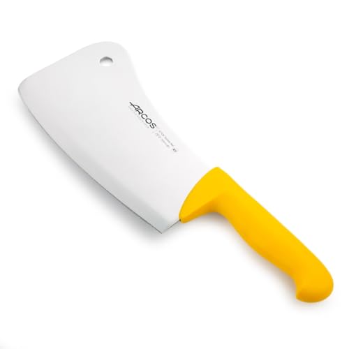 Arcos Fleischermesser Nitrum Edelstahl 20 cm - Professionelles Fleischermesser mit Ergonomischem Griff aus Polypropylen - Gelb, Serie 2900 von Arcos