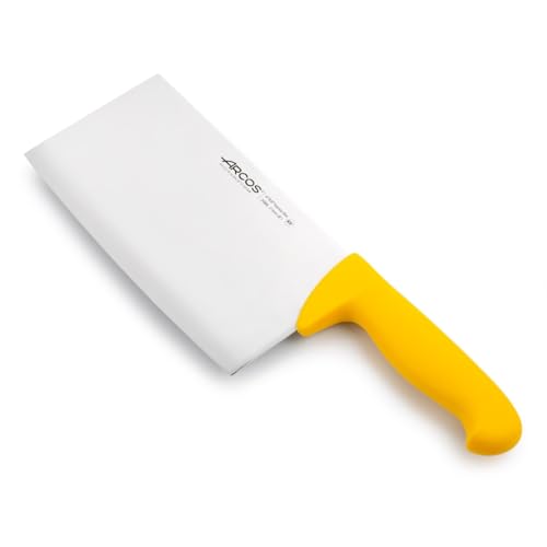 Arcos Fleischermesser Nitrum Edelstahl mit Klinge von 220 mm - Professionelles Fleischermesser, Ergonomischer Griff aus Polypropylen - Gelb, Serie 2900 von Arcos