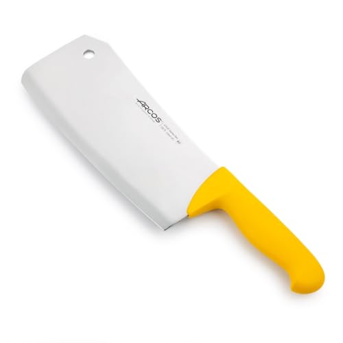 Arcos Fleischermesser Nitrum Edelstahl 24 cm - Professionelles Fleischermesser mit Ergonomischem Griff aus Polypropylen - Gelb, Serie 2900 von Arcos