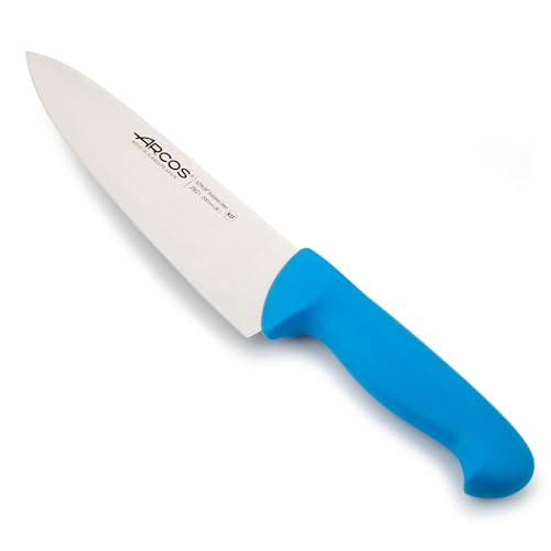 Arcos,292123,Serie AA82900 -Kochmesser - KlingeNitrum Edelstahl 200 mm -HandGriff Polypropylen Farbe Blau von Arcos