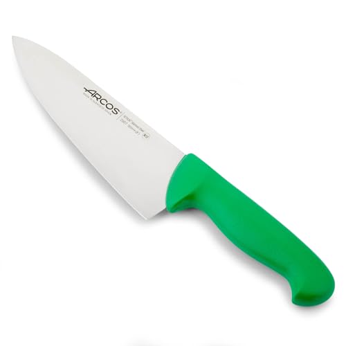 Arcos Serie 2900 - Kochmesser - Klinge Nitrum Edelstahl 200 mm - HandGriff Polypropylen Farbe Grün von Arcos