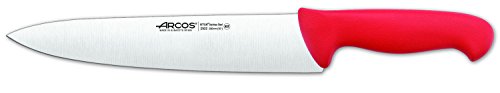 Arcos Serie 2900 - Kochmesser - Klinge Nitrum Edelstahl 250 mm - HandGriff Polypropylen Farbe Rot von Arcos