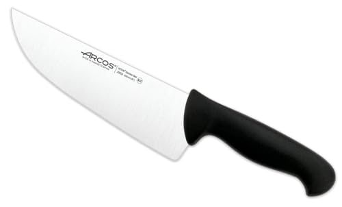 Arcos Serie 2900 - Metzgermesser Steakmesser - Klinge Nitrum Edelstahl 200 mm - HandGriff Polypropylen Farbe Schwarz von Arcos