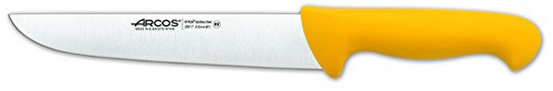 Arcos Serie 2900 - Metzgermesser Steakmesser - Klinge Nitrum Edelstahl 210 mm - HandGriff Polypropylen Farbe Gelb von Arcos