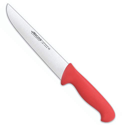 Arcos Serie 2900 - Metzgermesser Steakmesser - Klinge Nitrum Edelstahl 210 mm - HandGriff Polypropylen Farbe Rot von Arcos