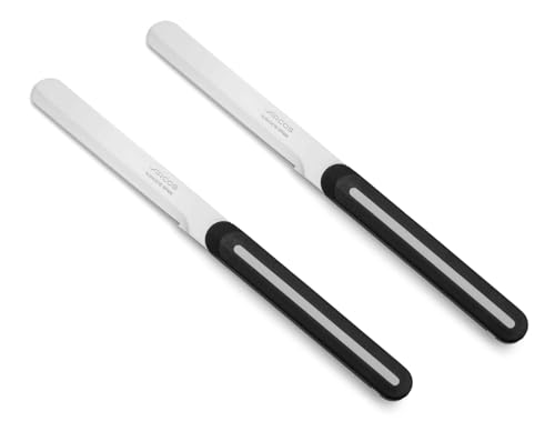 Arcos Serie B-Line - Set mit 2 Tischmessern | Frühstücksmesser - gezahnte Klinge aus Nitrum-Edelstahl 100 mm - Griff aus Polypropylen - Farbe Schwarz Arcos Serie B-Line - Set mit 2 Tischmessern | Frühstücksmesser - gezahnte Klinge aus Nitrum-Edelstahl 100 mm - Griff aus Polypropylen - Farbe Schwarz von Arcos