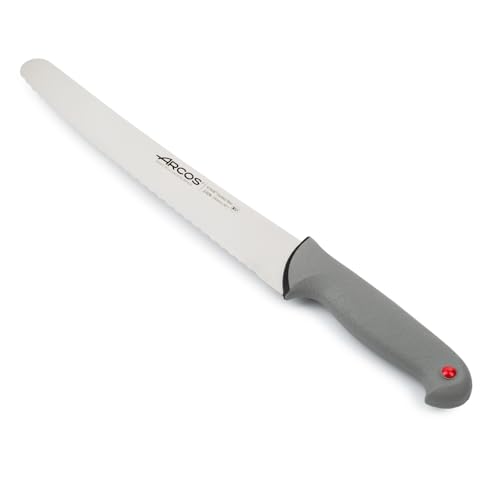 Arcos Kuchenmesser Serrierte Klinge Edelstahl Nitrum 250 mm - Ergonomischer Rutschfester Griff - Hitzebeständig - Serie Colour Prof Arcos Kuchenmesser Serrierte Klinge Edelstahl Nitrum 250 mm - Ergonomischer Rutschfester Griff - Hitzebeständig - Serie Colour Prof von Arcos