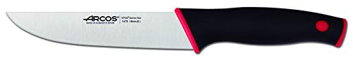 Arcos Serie Duo - Küchenmesser - Klinge Nitrum Edelstahl 150 mm - HandGriff Polypropylen Abgedeckt von Elastomer Farbe Schwarz und Rot von Arcos