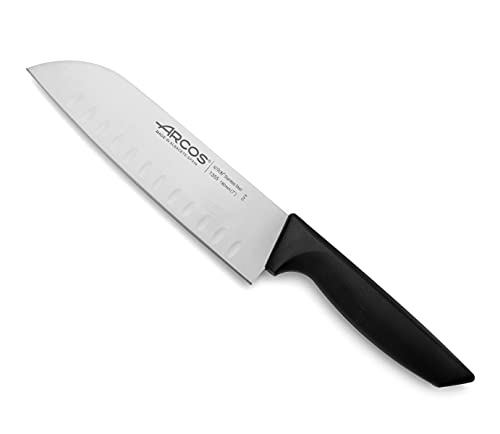 Arcos Santoku Messer 180mm - Edelstahl NITRUM, Präziser Schnitt, Langlebig, Leichter Griff, Für Fleisch, Fisch, Gemüse - Serie Niza von Arcos
