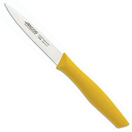 Arcos Serie Nova - Schälmesser - Klinge Nitrum Edelstahl 100 mm - HandGriff Polypropylen Farbe Gelb von Arcos