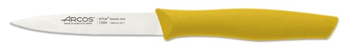 Arcos Küchenmesser Edelstahl NITRUM 100 mm - Obst- und Gemüseschäler - Ergonomischer Griff Polypropylen - Serie Nova von Arcos