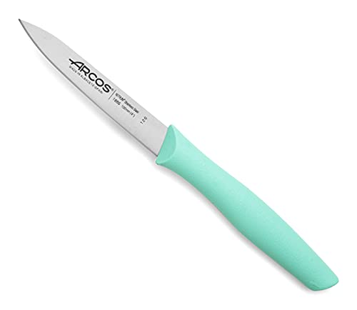 Arcos Küchenmesser Edelstahl NITRUM 100 mm - Obst und Gemüse schälen - Ergonomischer Griff Polypropylen - Serie Nova von Arcos