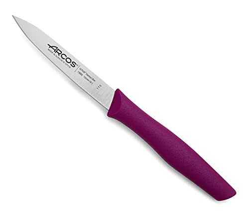 Arcos Serie Nova - Schälmesser - Klinge Nitrum Edelstahl 100 mm - HandGriff Polypropylen Farbe Rose von Arcos