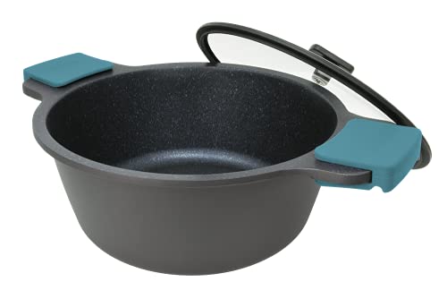 Arcos Serie Thera | Antihaft-Kasserolle | Aluminiumguss | Geeignet für jede Küche | Silikon-Griffe | Energiesparsystem | Spülmaschinenfest | Farbe Schwarz und Blau (32 cm / 9,3L) Arcos Serie Thera | Antihaft-Kasserolle | Aluminiumguss | Geeignet für jede Küche | Silikon-Griffe | Energiesparsystem | Spülmaschinenfest | Farbe Schwarz und Blau (32 cm / 9,3L) von Arcos
