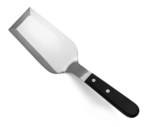 Arcos Küchen-Spachtel Edelstahl NITRUM 160 mm - Chemikalien- und Hitzebeständig - Ergonomischer POM-Griff Schwarz - Universal Serie von Arcos