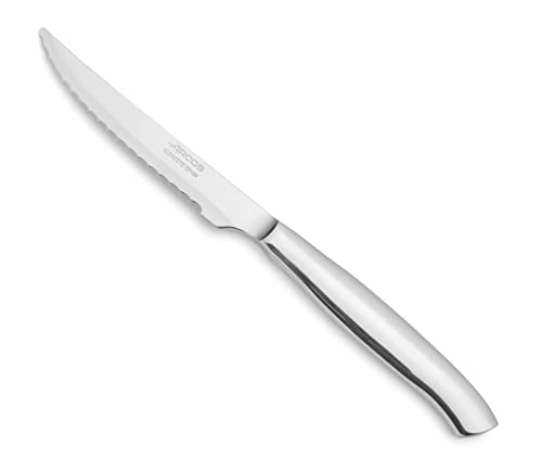 Arcos 375800 Table Messer - Steakmesser Tafelmesser - Monoblock aus einem Stück Edelstahl 110 mm Farbe Silber von Arcos