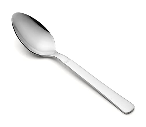 Arcos Edelstahl Tischmesser - Dessert- und Tischlöffel, 18/10 Monoblock, 150 mm, Ideal für den täglichen Gebrauch, Silber von Arcos