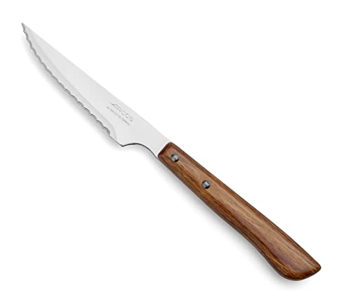 Arcos Table Messer - Steakmesser Tafelmesser - Klinge Nitrum Edelstahl 105 mm - HandGriff Nylon Farbe Braun von Arcos