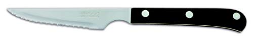 Arcos Table Messer - Steakmesser Tischmesser Tafelmesser - Klinge Nitrum Edelstahl 115 mm - HandGriff Polyoxymethylen (POM) Farbe Schwarz von Arcos