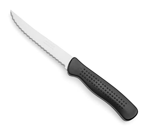 Arcos Table Messer - Stück Steakmesser Tafelmesser - Klinge Nitrum Edelstahl 110 mm - HandGriff Polypropylen Farbe Schwarz von Arcos