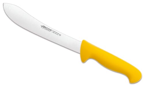Arcos Serie 2900 - Metzgermesser Steakmesser - Klinge Nitrum Edelstahl 200 mm - HandGriff Polypropylen Farbe Gelb von Arcos