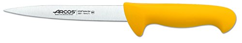 Arcos Serie 2900 - Sohlenmesser - Klinge Nitrum Edelstahl 170 mm - HandGriff Polypropylen Farbe Gelb von Arcos