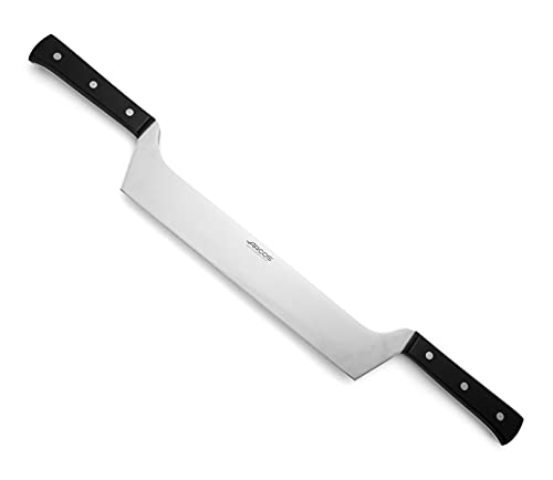 Arcos Universal Professionelles Käsemesser 290mm mit 2 Griffen, Käsemesser aus rostfreiem Stahl und Polyoxymethylen-Griff, Spülmaschinenfest, Farbe Schwarz von Arcos