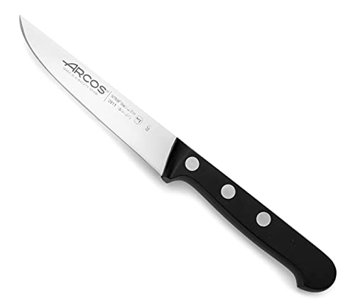 Arcos Serie Universal - Gemüsemesser - Klinge Nitrum Edelstahl 100 mm - HandGriff Polyoxymethylen (POM) Farbe Schwarz von Arcos