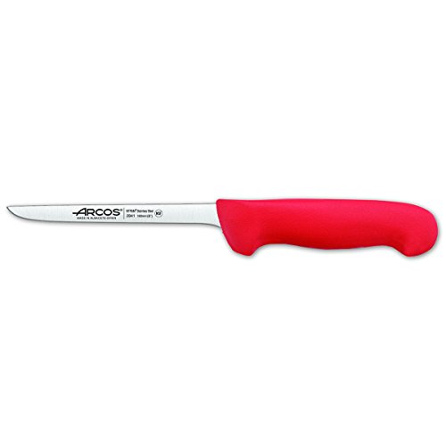 Arcos Serie 2900 - Ausbeinmesser - Klinge Nitrum Edelstahl 160 mm - HandGriff Polypropylen Farbe Rot von Arcos