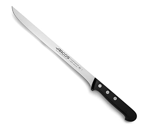 ARCOS Jamonmesser aus Edelstahl - Ergonomischer Griff aus Polyoxymethylen, Ideal für Schneiden von Schinken und Fleisch - Klinge 240 mm, Serie Universal, Farbe Schwarz von Arcos