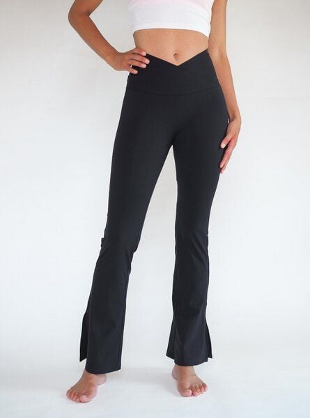 Arctic Flamingo Damen Schlaghose Leggins mit Schlitz und V-Bund, mit verbesserter biologischer Abbaubarkeit von Arctic Flamingo