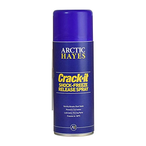 Arctic Hayes CI/400 1 x 400ml Crack-It Shock Freeze Release Spray, biologisch abbaubar, schnell wirkendes Schmiermittel, zerbricht korrodierte Teile in Minuten (400ml), weiß Arctic Hayes CI/400 1 x 400ml Crack-It Shock Freeze Release Spray, biologisch abbaubar, schnell wirkendes Schmiermittel, zerbricht korrodierte Teile in Minuten (400ml), weiß von Arctic Hayes