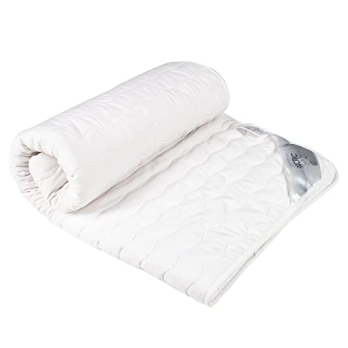 ARCTIC Matratzenschoner 36 x 90 cm - Hochwertiges Steppunterbett zum Schutz der Matratze - aus Reiner Baumwolle, Oeko-TEX Standard 100, Weiß von Arctic