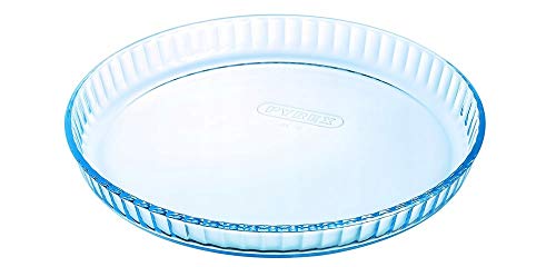 Pyrex Tarteform Backform Quicheform Obstkuchenform aus Hochwertiges Glas 26, 27, 30 cm cm NEU! (30 cm - 3,5 cm hoch) von Arcuisine