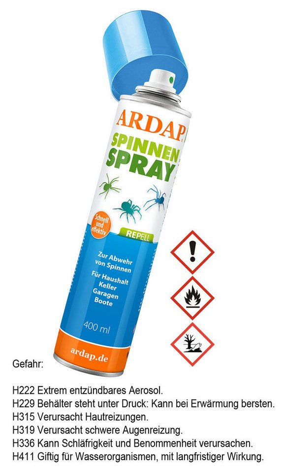 Ardap Insektenspray ARDAP Repell Spinnenspray 400 ml von Ardap