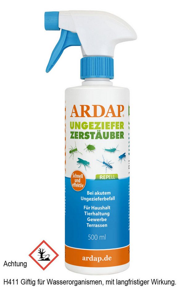 Ardap Insektenspray ARDAP Repell Ungeziefer Zerstäuber 500 ml von Ardap