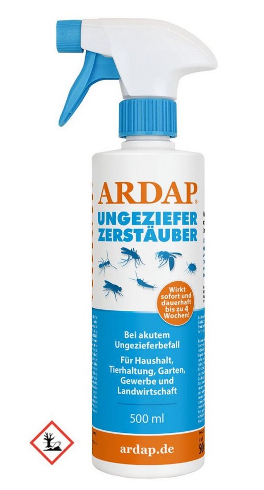 Ardap Insektenspray ARDAP® Ungeziefer Zerstäuber Pumpspray 500 ml von Ardap