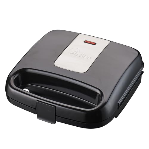 ARDES - AR1S12 Kompakter Toaster mit Antihaft-Platten - Elektrische Platte für Brötchen, Toast, Piadine, Gemüse - Toaster, abnehmbare Platten, leicht zu reinigen von Ardes