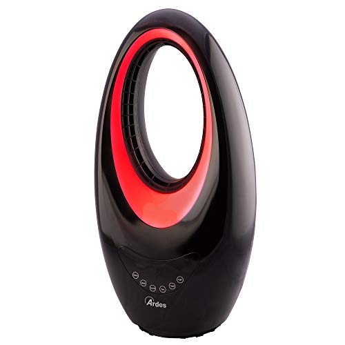ARDES - AR4P04R SAURON Oszillierender Keramik-Bladeless-Heizlüfter, Heizlüfter ohne Flügel, leiser Heizlüfter Smart mit LED-Touch-Display, 12-Stunden-Timer und LED-Nachtlicht 4 Farben von Ardes