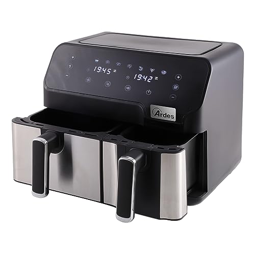ARDES - ARFRYA03D Heißluftfritteuse ELDORADA DUAL - Heißluftfritteuse mit Doppelkorb Fassungsvermögen 9 Liter - Multifunktionelle digitale Friteuse mit Touch-Display ARDES - ARFRYA03D Heißluftfritteuse ELDORADA DUAL - Heißluftfritteuse mit Doppelkorb Fassungsvermögen 9 Liter - Multifunktionelle digitale Friteuse mit Touch-Display von Ardes