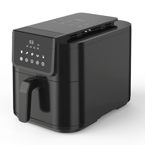 ARDES - ARFRYA05L Heißluftfritteuse FRIGGISANA INFINITY 8L - Schlanke Heißluftfritteuse XL, aus Metall, 8 Liter Fassungsvermögen - Heißluftfritteuse mit digitalem Touch-Display und 60-Zoll-Timer von Ardes